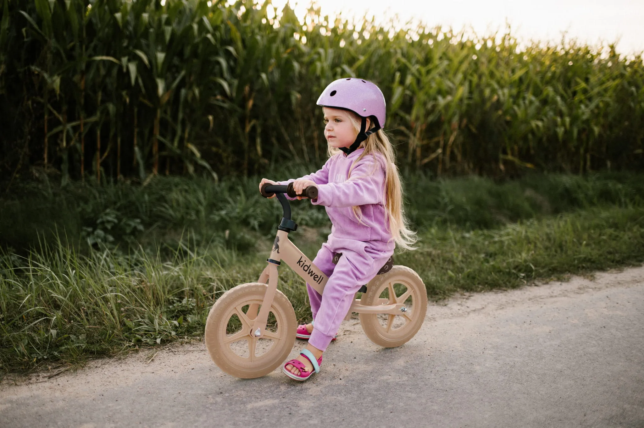 kidwell rebel dječji bicikl bez pedala, bež - slika 10