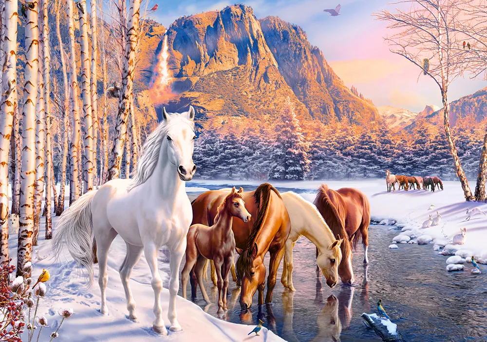 castorland puzzle divlji konji 500kom. - slika 3