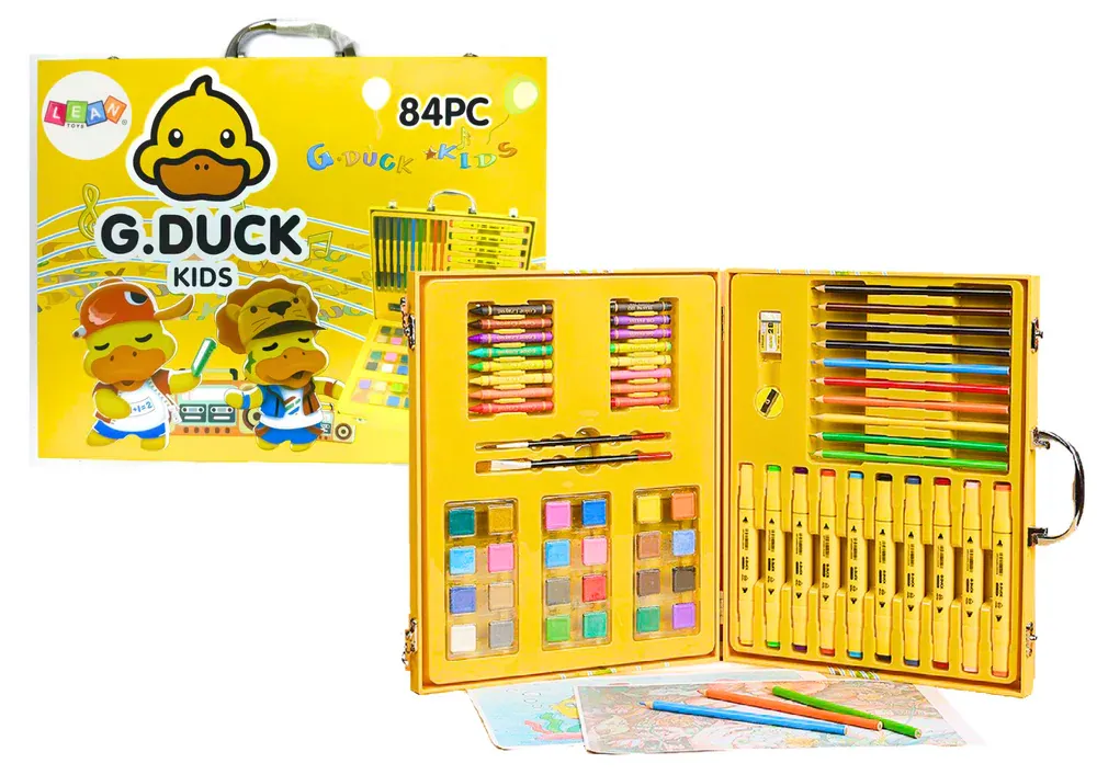 art set u koferu - žuto pače 84 el - slika 2