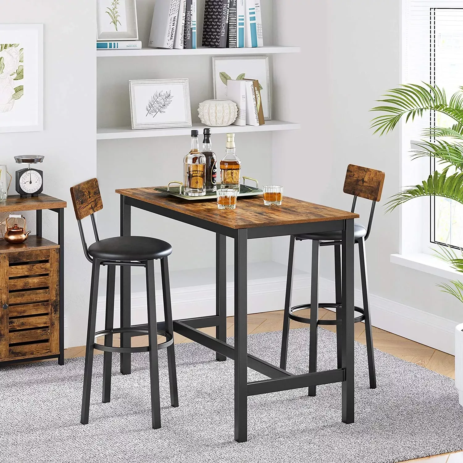 modernhome set od 2 visoke barske stolice - slika 3