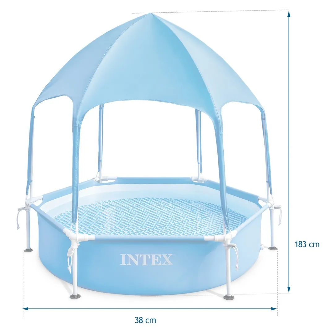 intex dječji bazen s okvirom i krovom 183 x 38 cm - slika 6