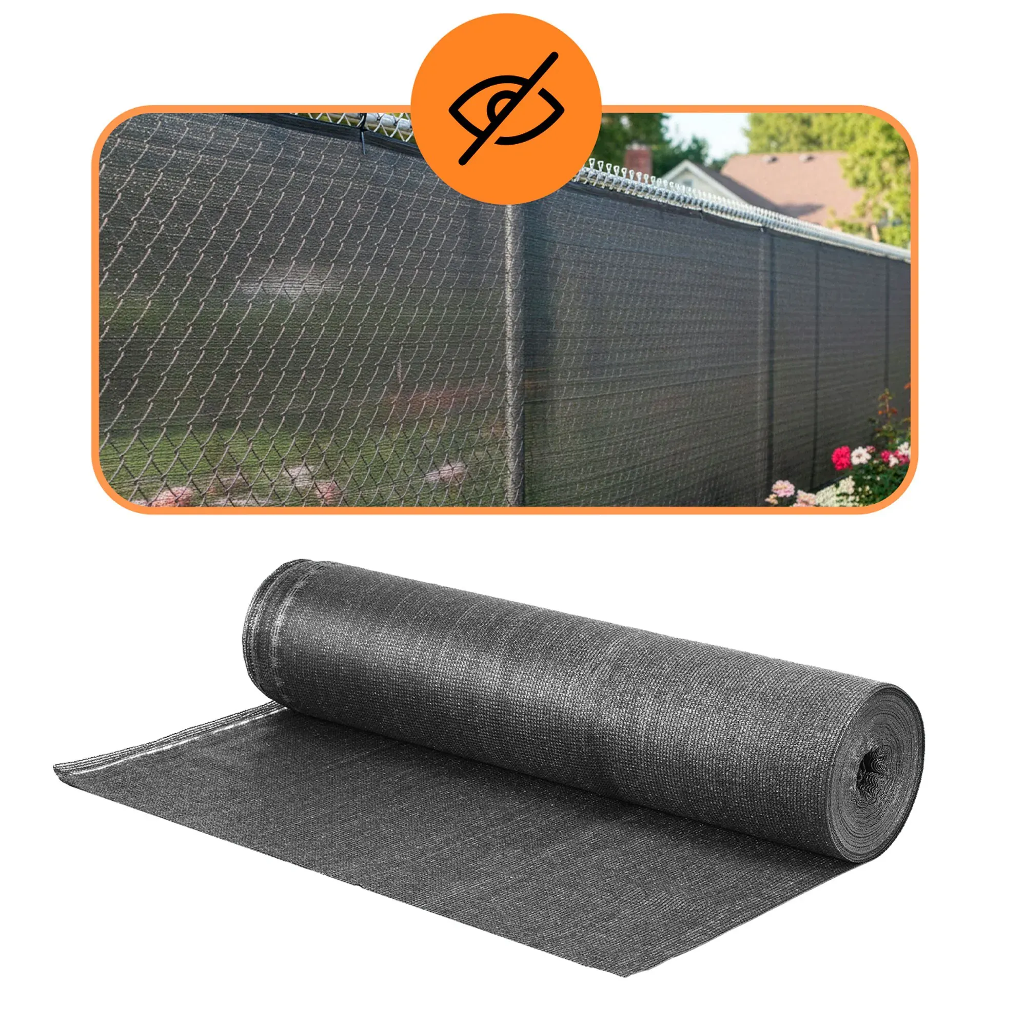 mreža za sjenu svijetli antracit 65 gsm 1,5 x 50 m - slika 11