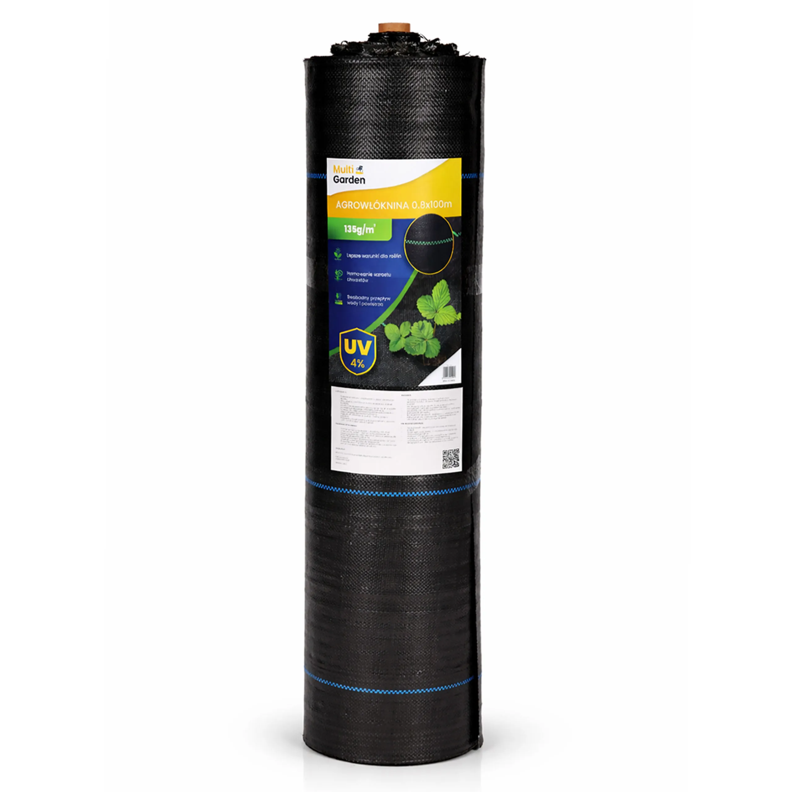 multigarden crna uv-otporna agrotekstilna tkanina 135 g/m² protiv korova 0,8 × 100 m, s klinovima - slika 5