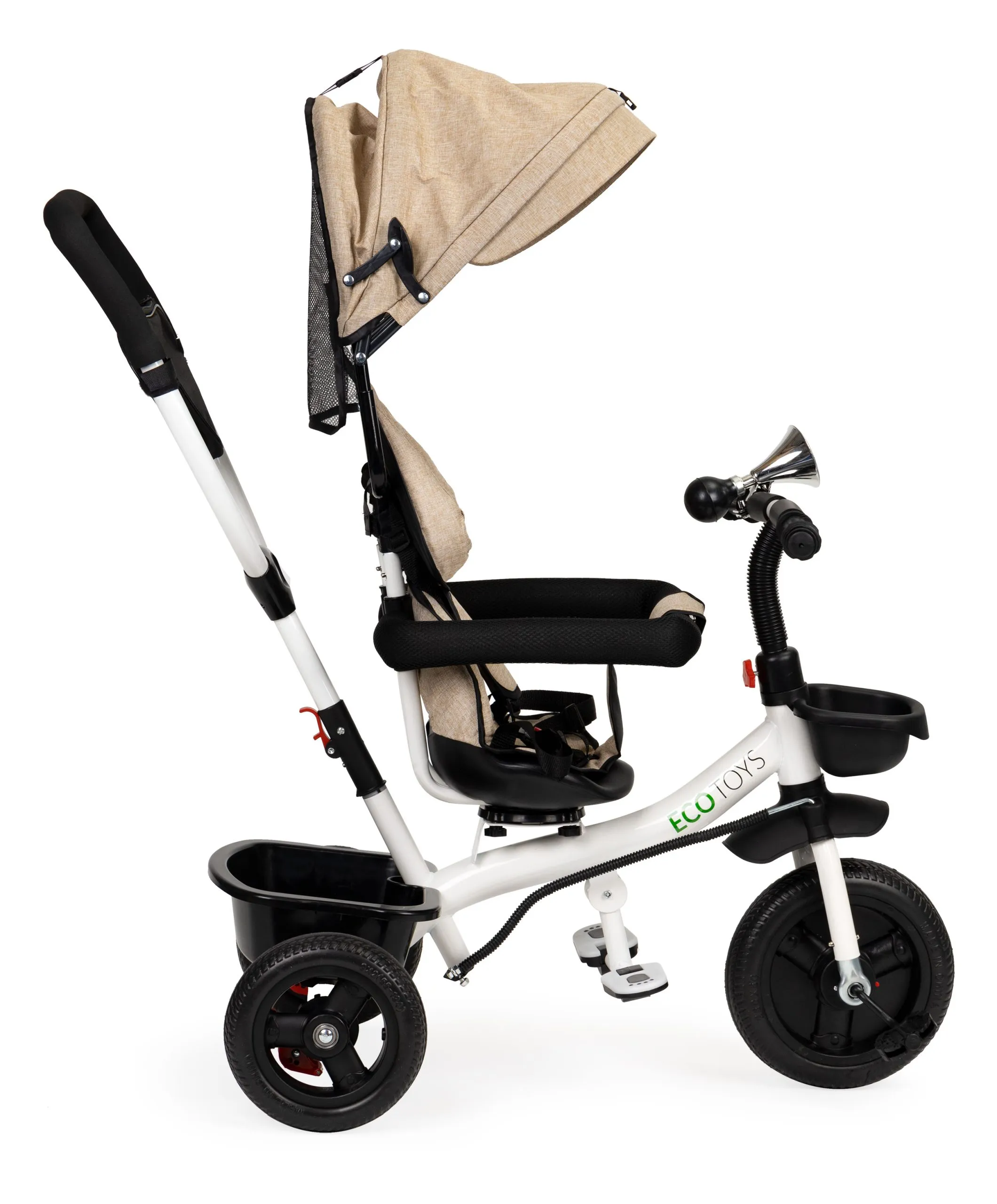 ecotoys dječji tricikl bež - slika 5