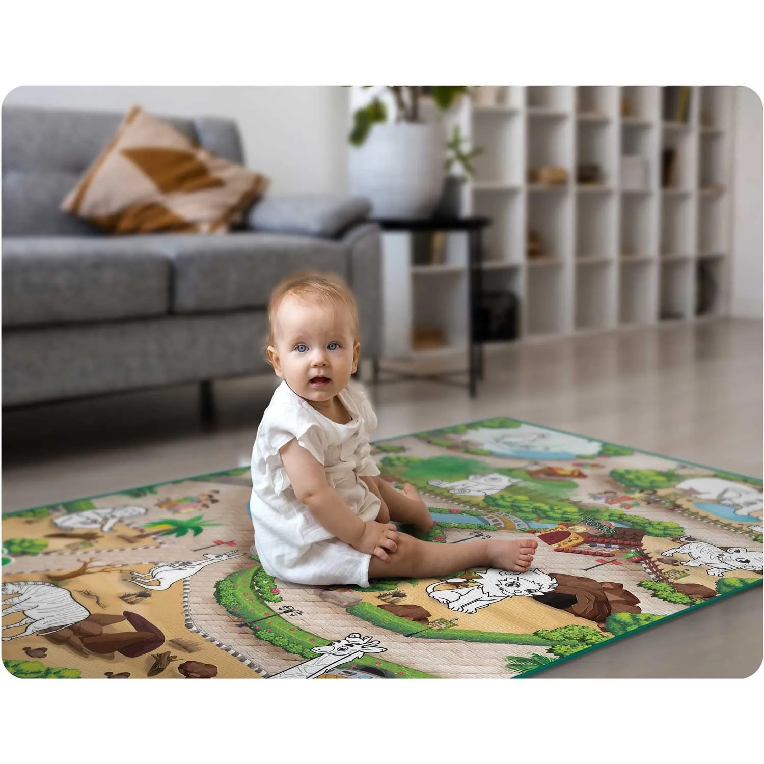 ricokids model rk-344 xxl podloga za bojanje + flomasteri gratis 120 x 90 x 0,3 cm - slika 11