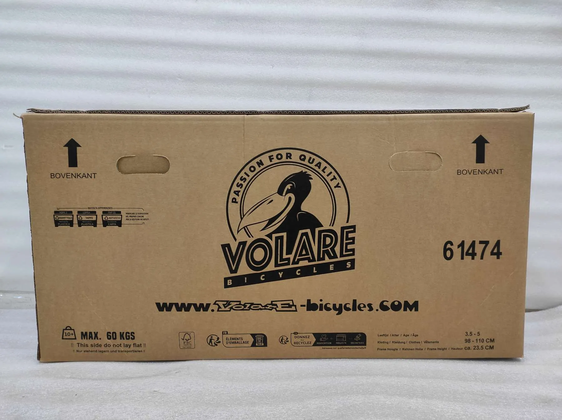 volare dječji bicikl unicorn 14″ bijele boje, s dvije ručne kočnice - slika 12