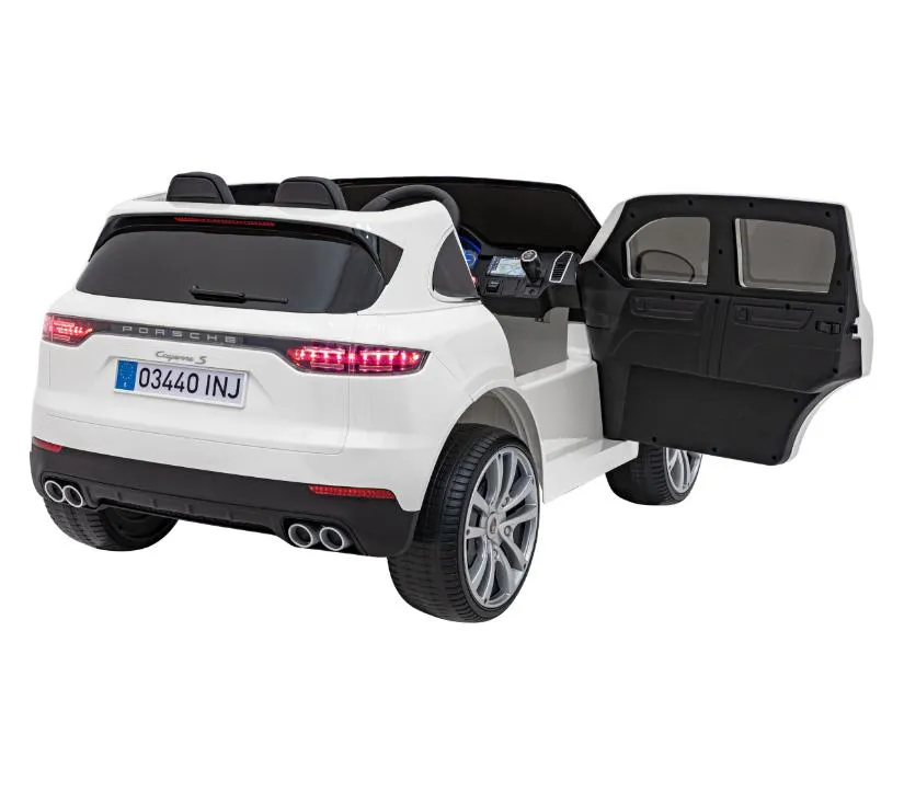 porsche cayenne s, auto na akumulator, bijeli - slika 8