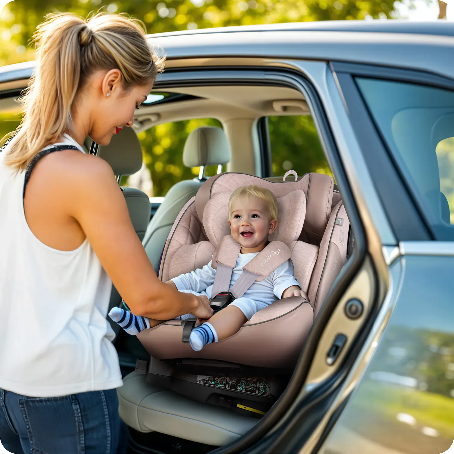 nukido aero i-size rotirajuća autosjedalica za djecu 0-36 kg isofix - slika 5