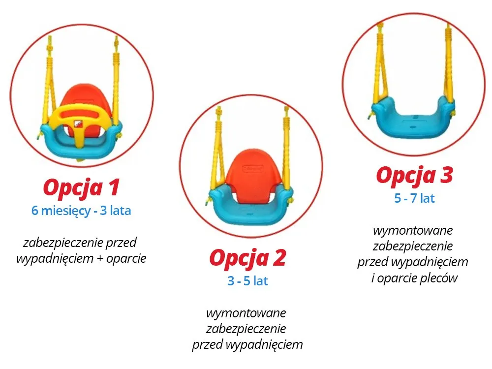 ricokids sigurna 3-u-1 ljuljačka 422 - slika 4