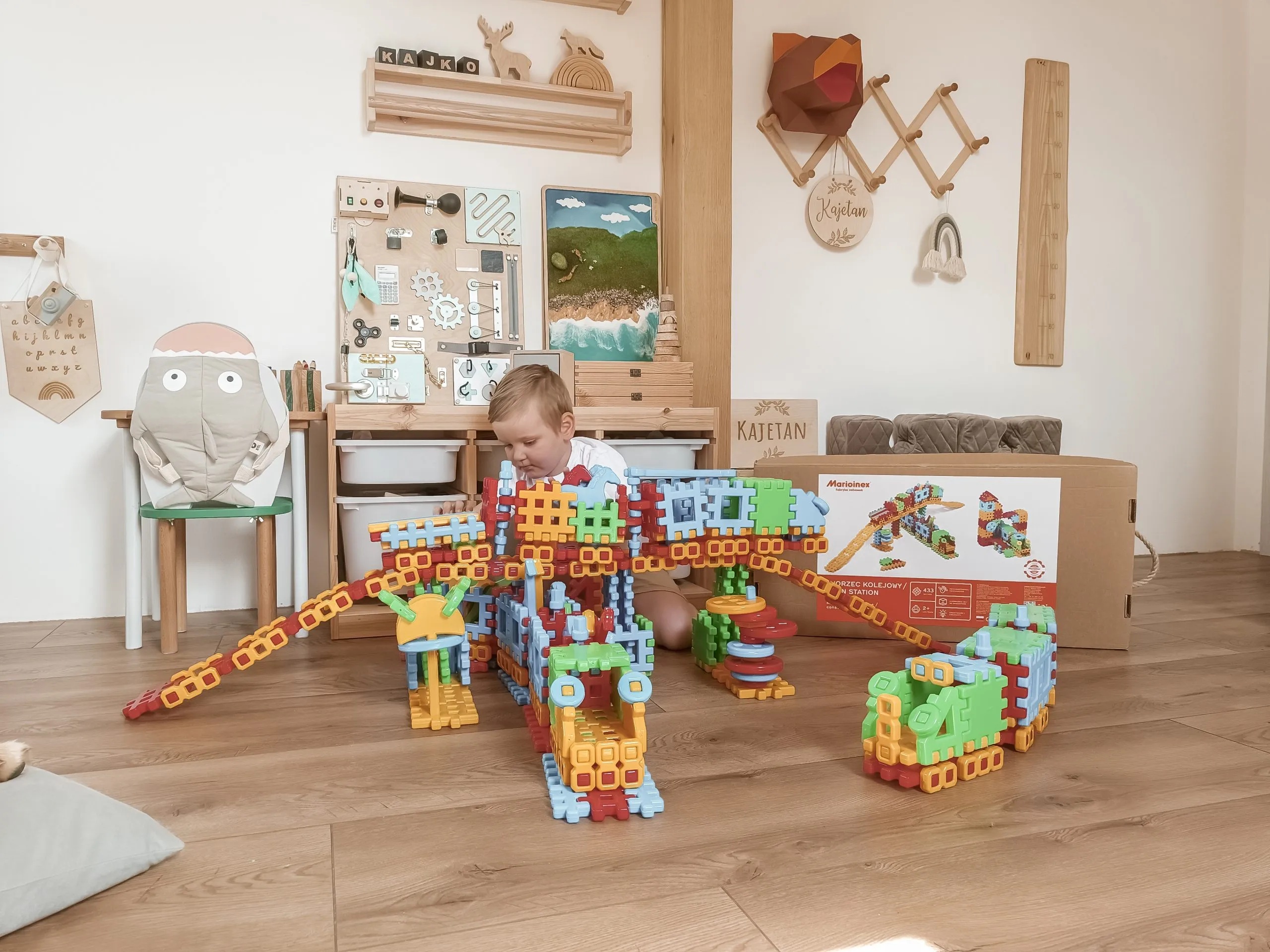 marioinex set waffle kockica kolodvor 433kom. - slika 5