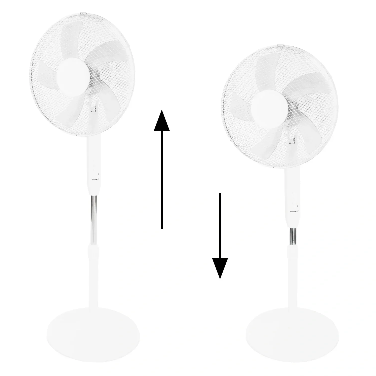 samostojeći podni ventilator, 45 w, 3 načina rada, 5 lopatica, bijele boje - slika 3
