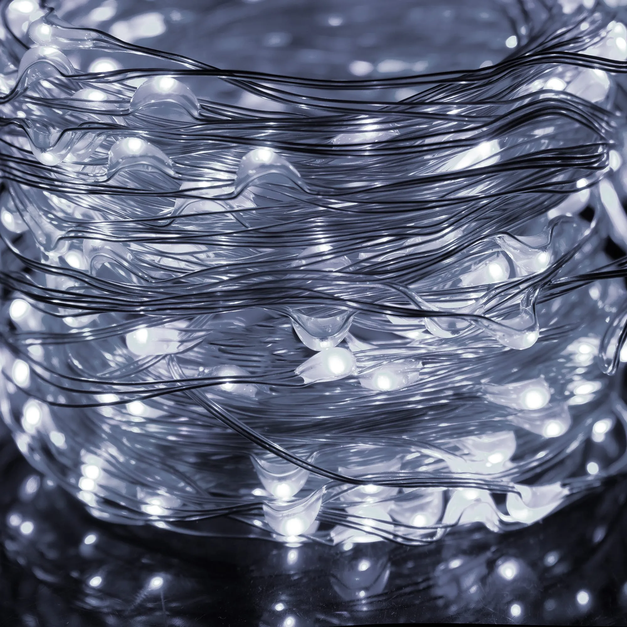 dekorativna led rasvjeta 300 led, hladno bijela - slika 4