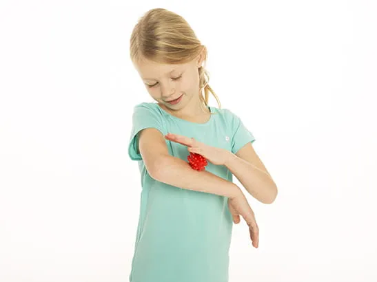 tullo šiljasti masažni valjak 7,4cm plavi - slika 4