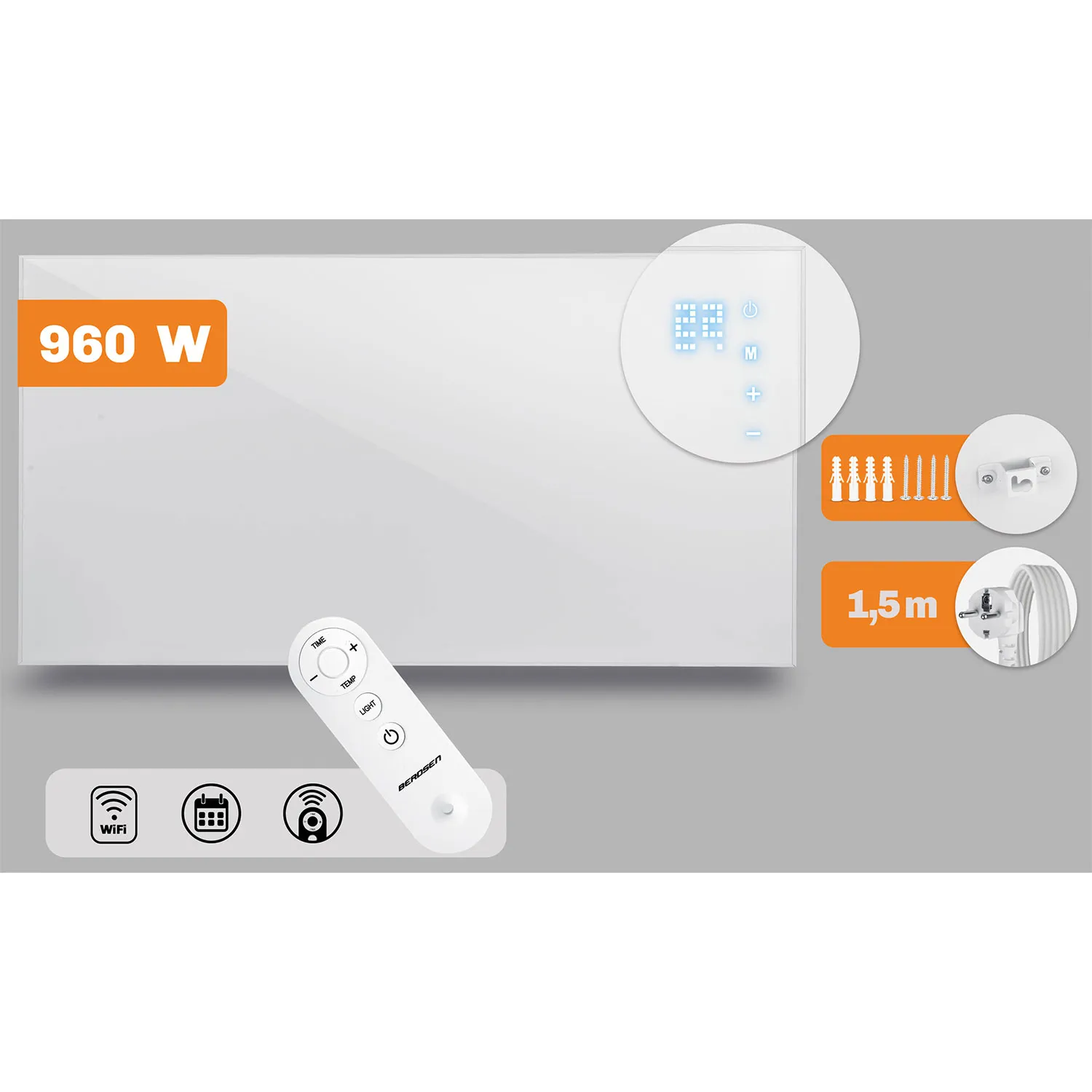 infracrveni grijač snage 960 w s wifi upravljanjem putem aplikacije - slika 4