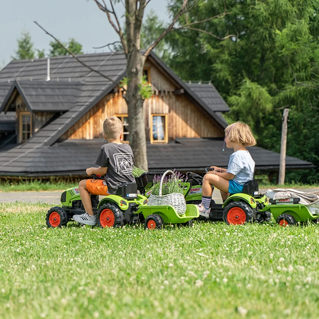 traktor na pedale falk claas sa prikolicom - slika 6