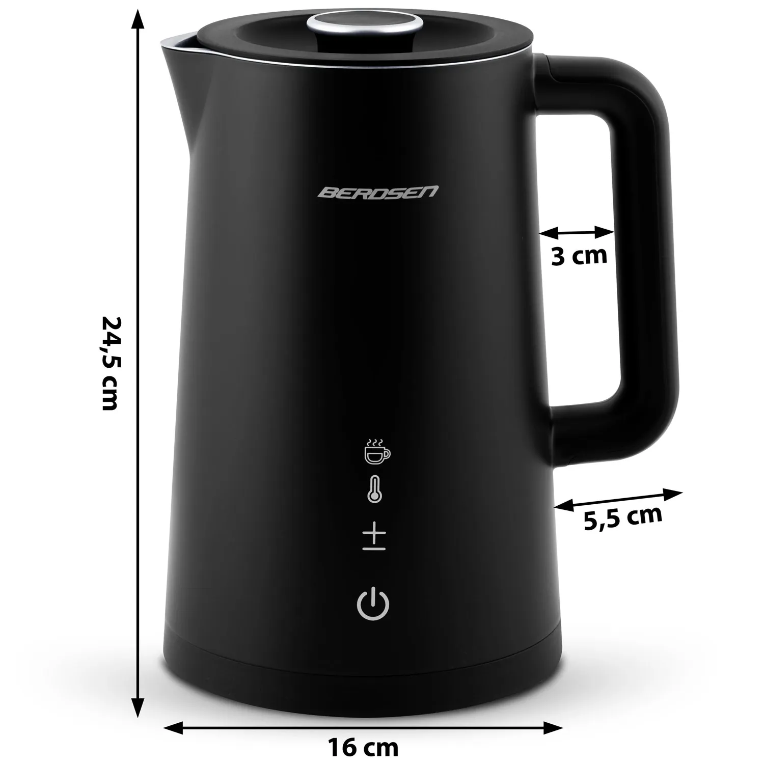 berdsen bd-709 električno kuhalo za vodu 1,7 l crno - slika 6
