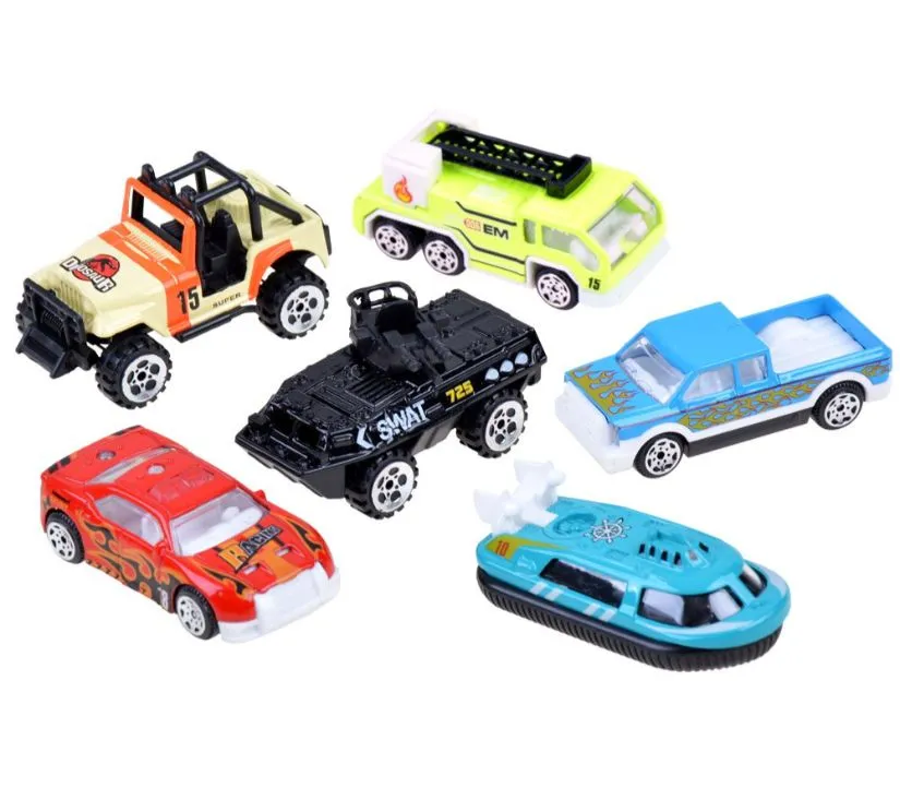 set 6 metalnih raznih vozila - slika 3