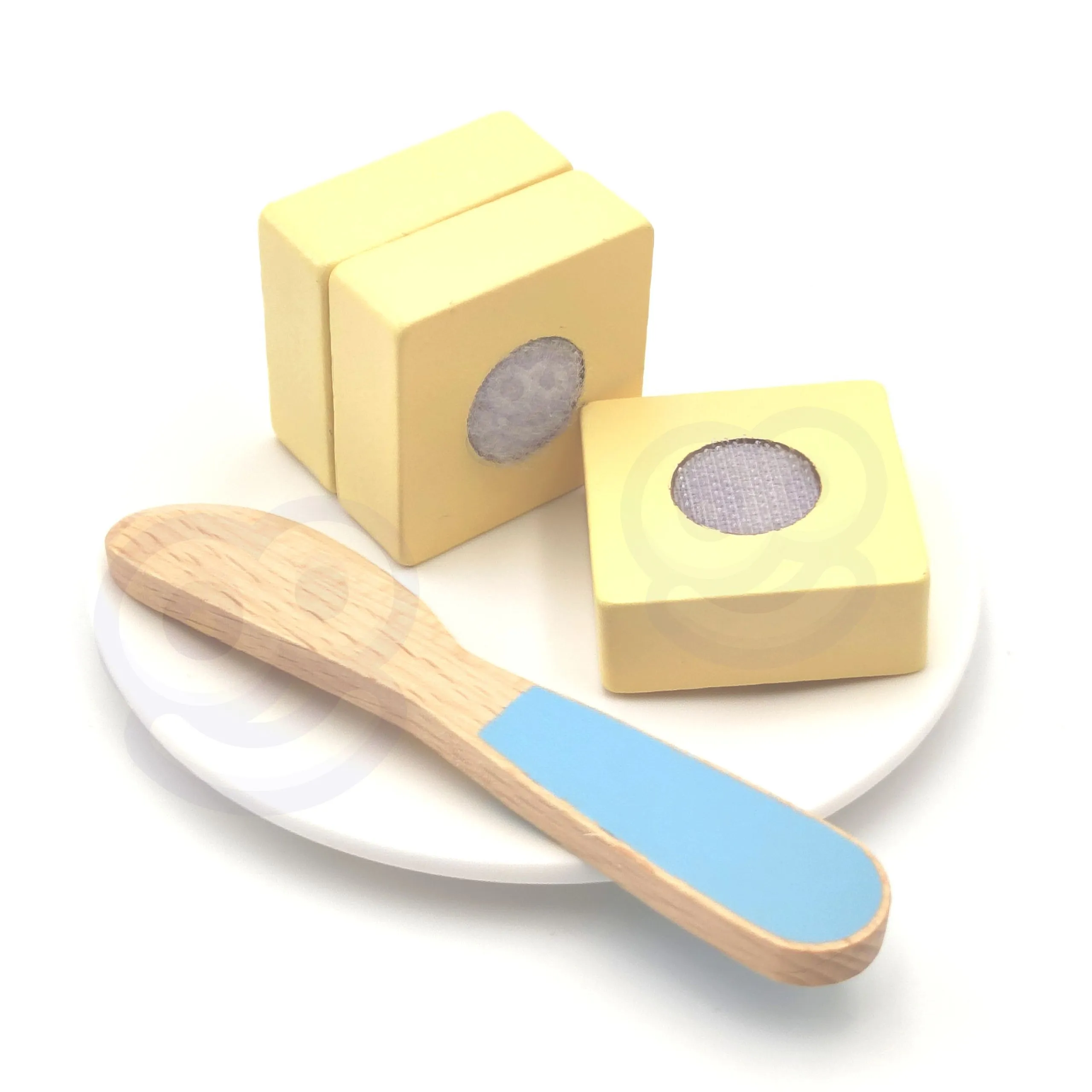 tooky toy drveni toster za djecu pastelno zeleni - slika 4