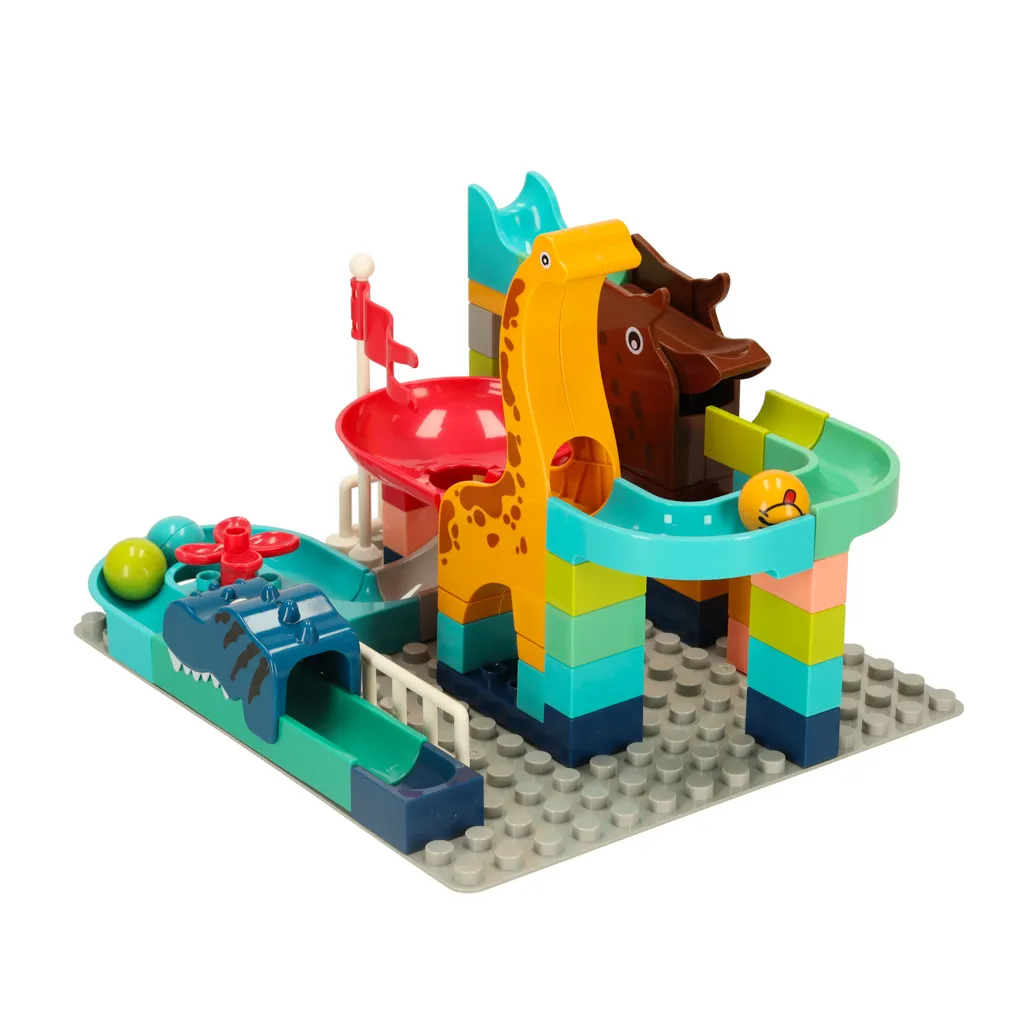 staza s loptom za dinosaure creative blocks 62 kom - slika 7