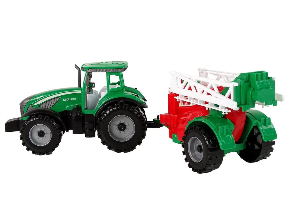zeleni traktor sa crvenom prskalicom - slika 4