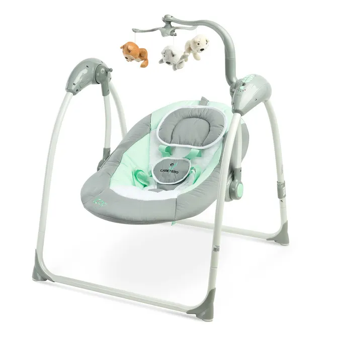 caretero električna ljuljačka loop siva - slika 3