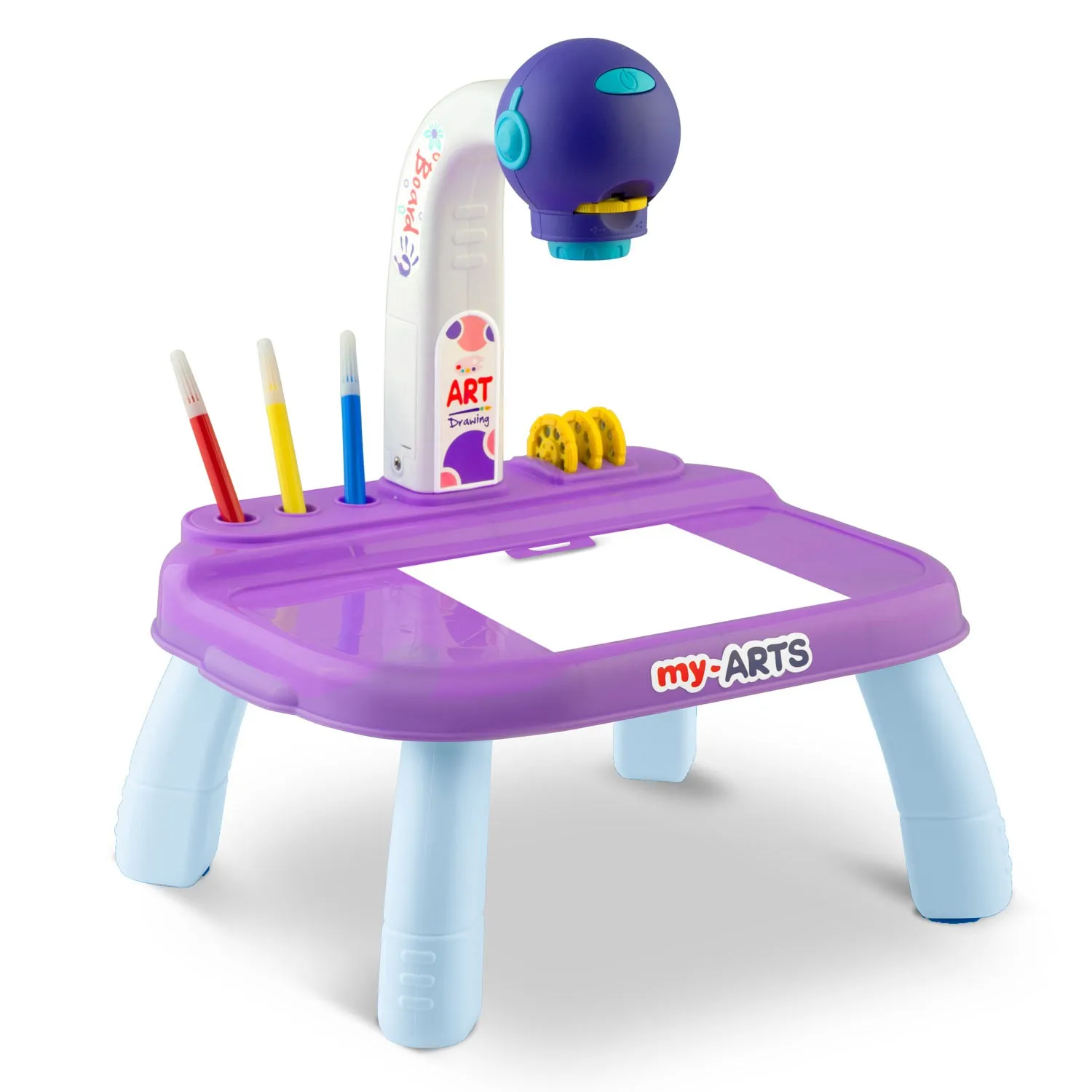 ricokids 773700 projektor za učenje crtanja - ljubičasti - slika 4