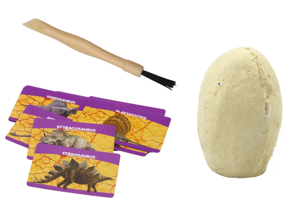 arheološki set jaja dinosaura s edukativnim karticama 12 kom - slika 3