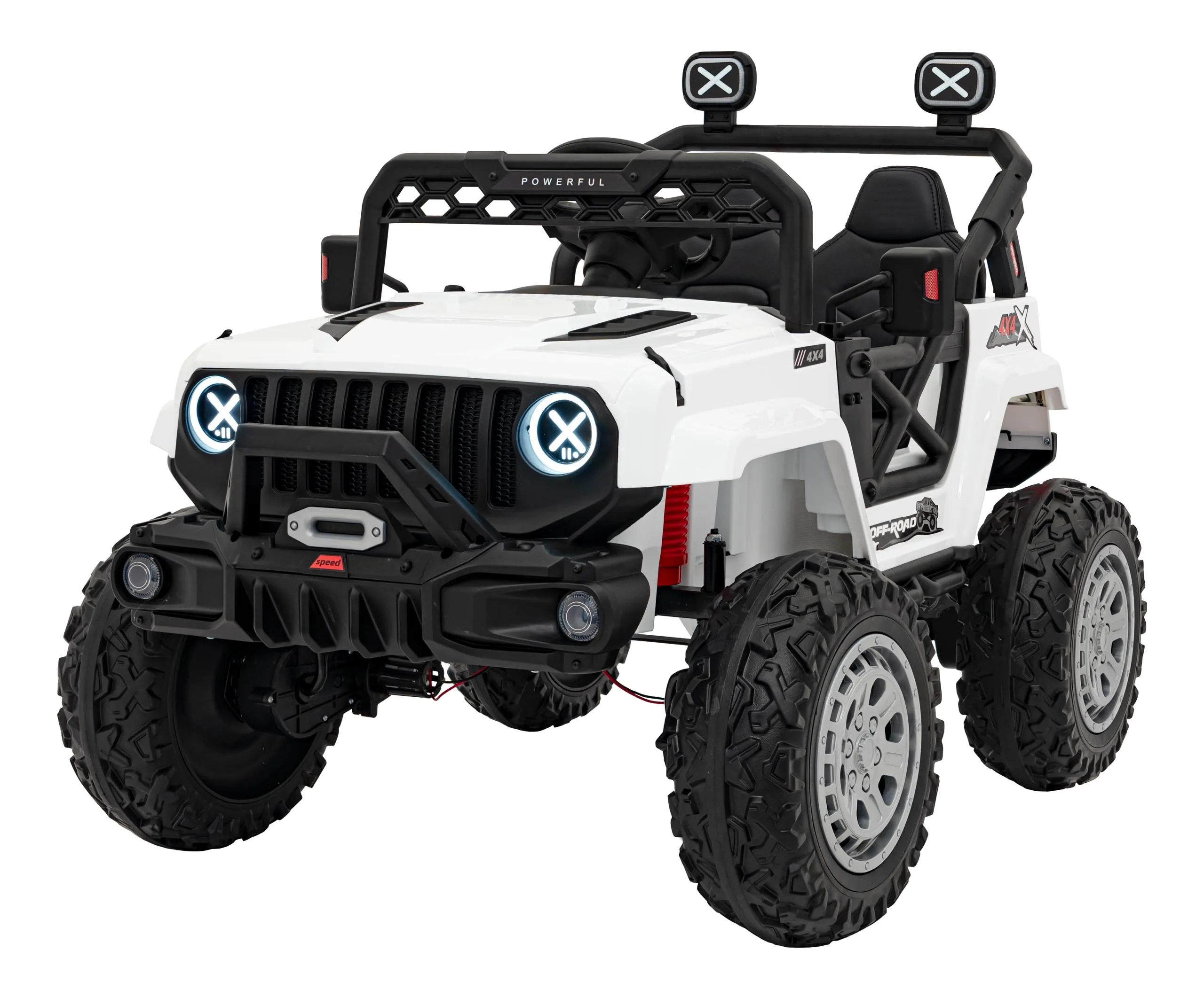 off-road, auto na akumulator, bijeli - slika 4