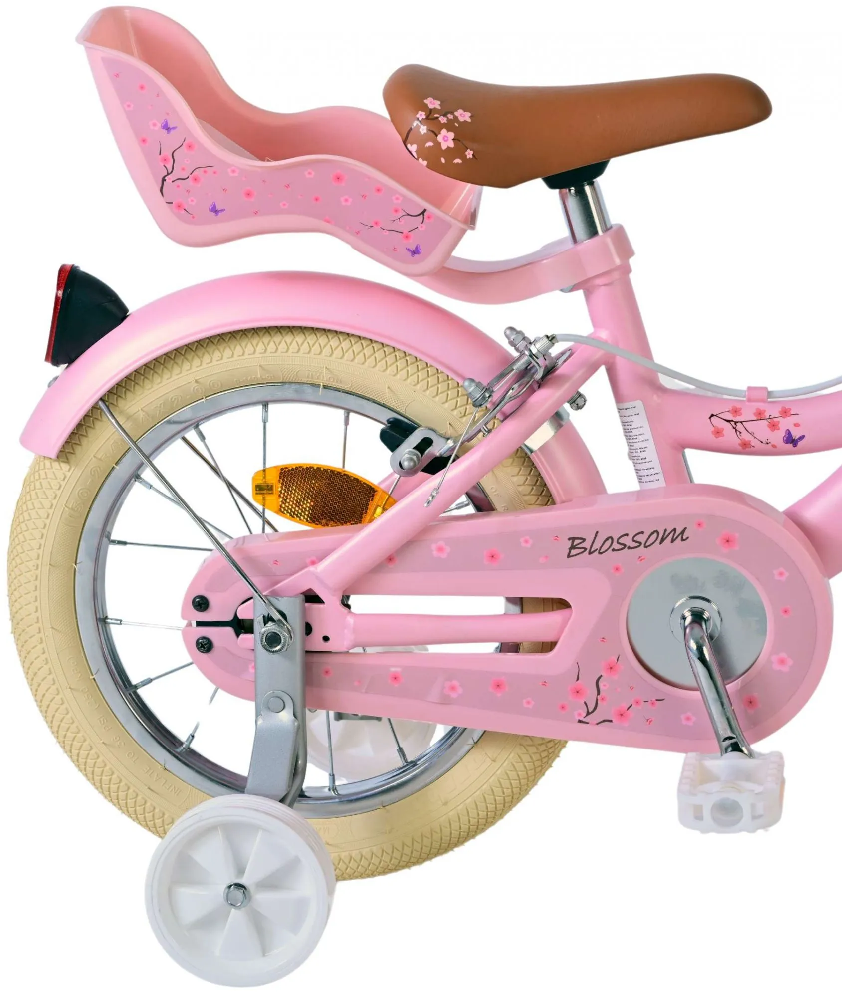 volare blossom kids 14" s dvije ručne kočnice rozi - slika 4