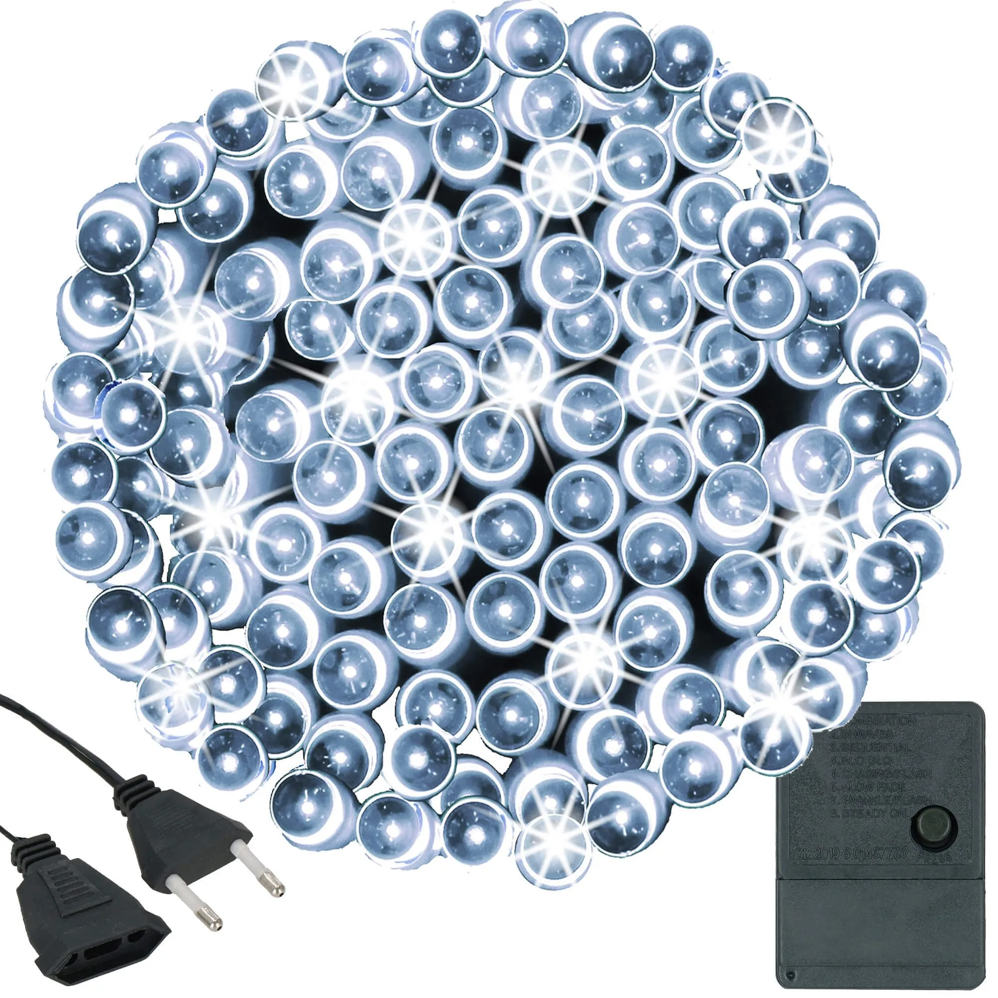 lampice za božićno drvce 300 led dioda hladno bijele - slika 11
