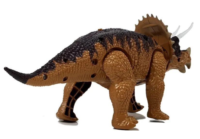 dinosaur triceratops na baterije žuto - crni - slika 5