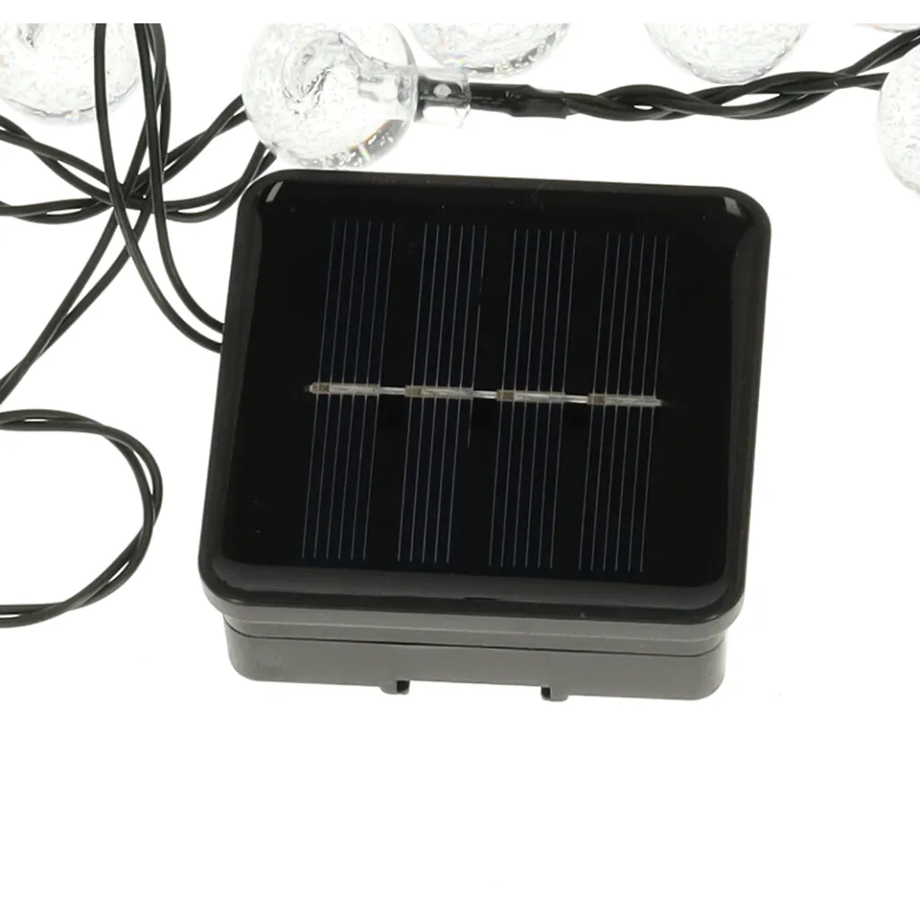 solarna kuglasta vrtna svjetla 7m 50led topla bijela - slika 3
