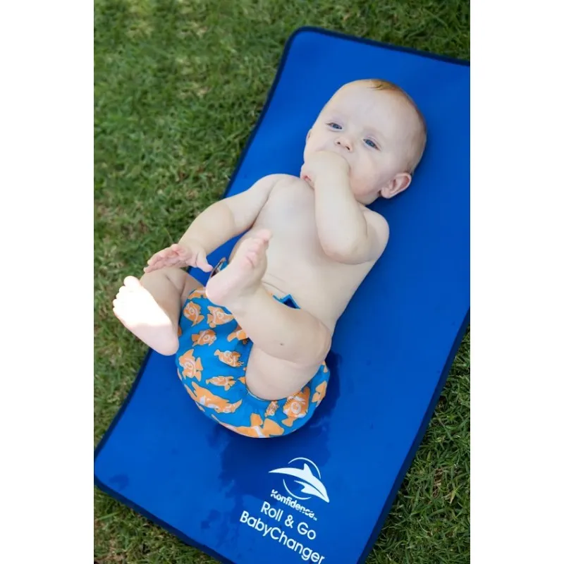 konfidence pelena za vodu za bebe aquanappies blue polka dot - slika 5