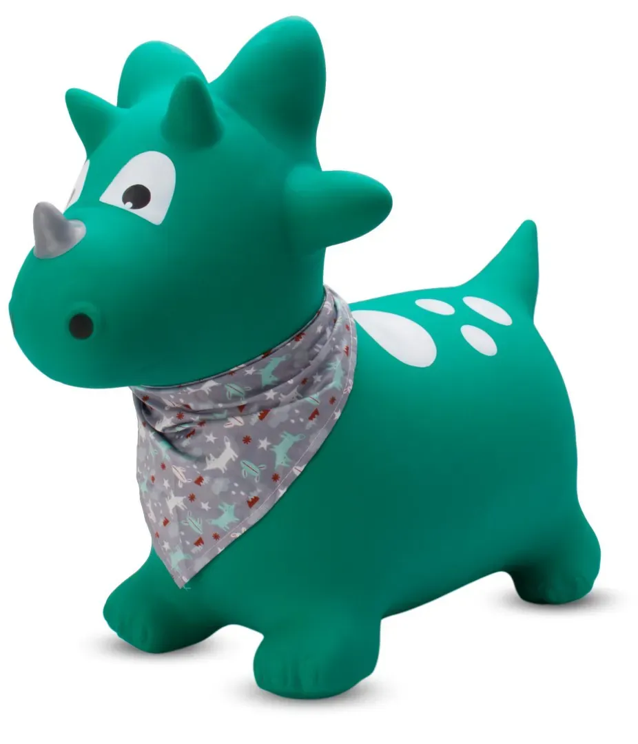 gumeni zeleni dinosaur za skakanje 59cm - slika 2