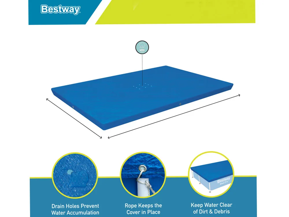 bestway cerada za bazen 221x150cm 58103 - slika 6