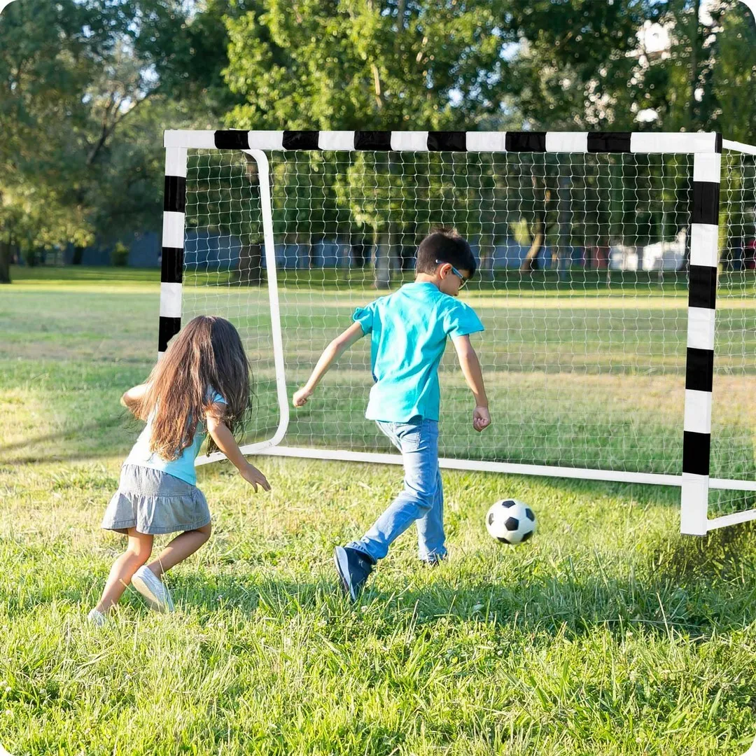 nogometni gol 300 x 160 x 90 cm ns-460 crno-bijeli - slika 7