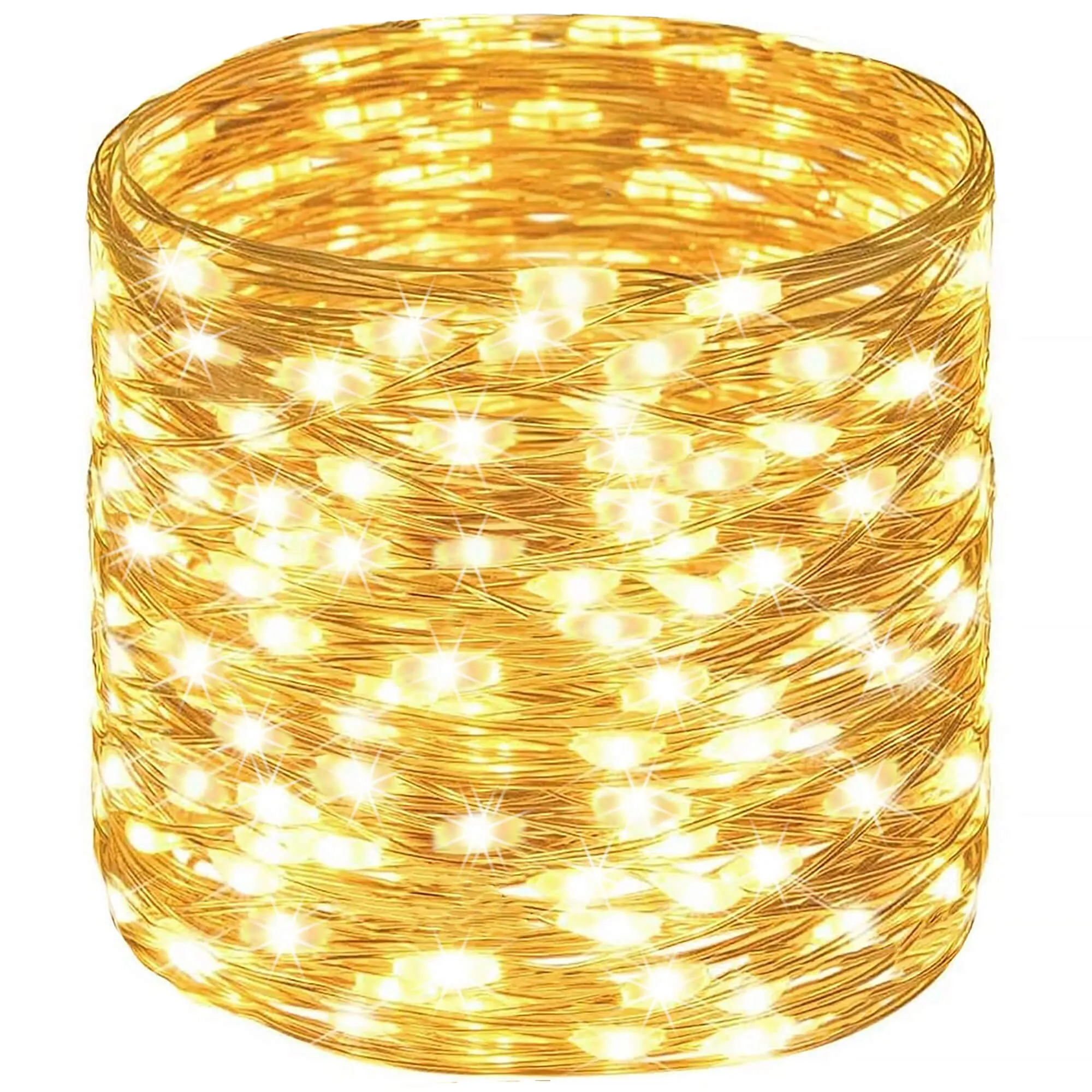 led žičane lampice, toplo bijele - slika 5