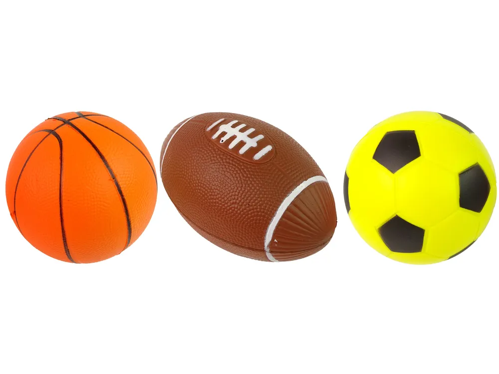 komplet mekanih dječjih sportskih lopti 3u1 - slika 3