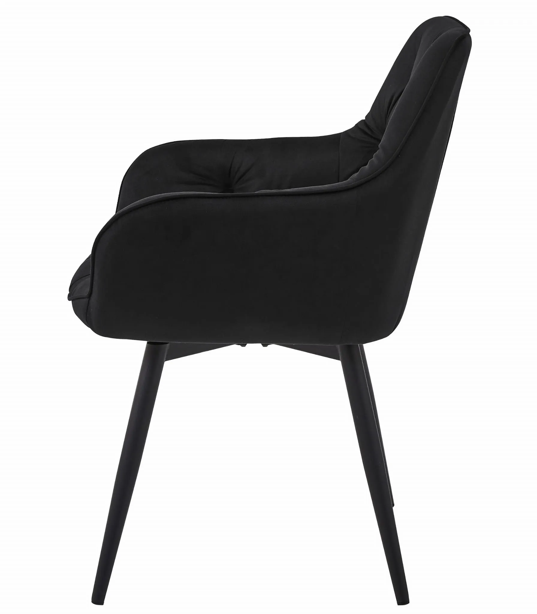 jork360 stolica - crni baršun / crne noge x 2 - slika 7