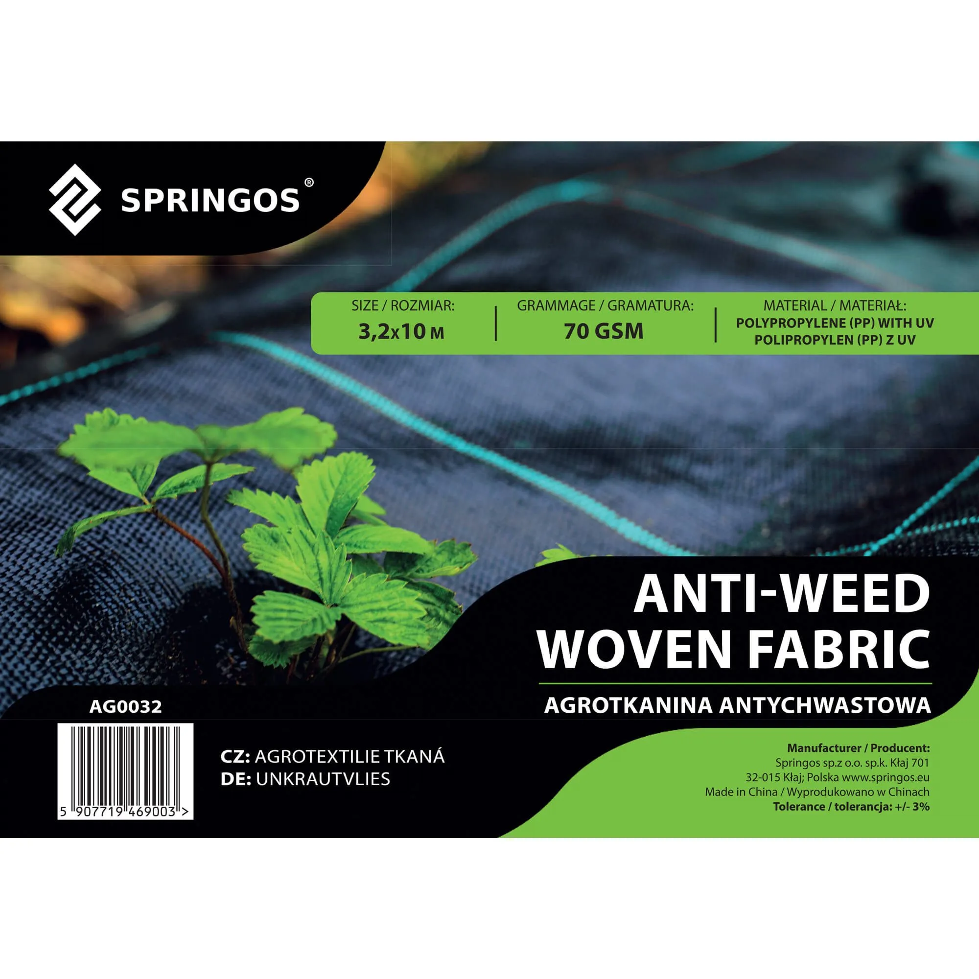 protukorovna agrotekstilna folija, 70 g/m², 3,2 × 10 m - slika 4