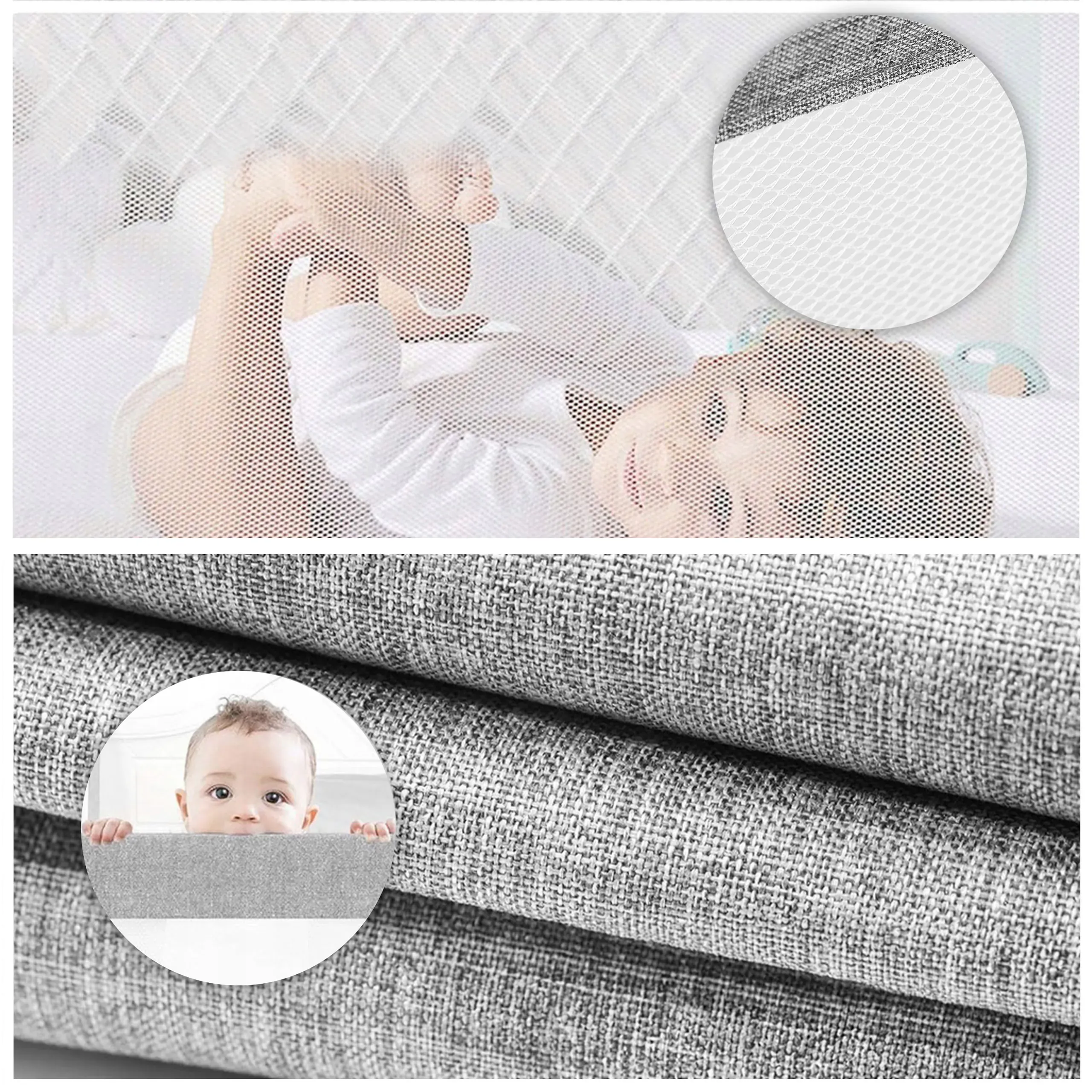 ograda za krevet, 180 cm, zaštitna pregrada za djecu, ecotoys - slika 5