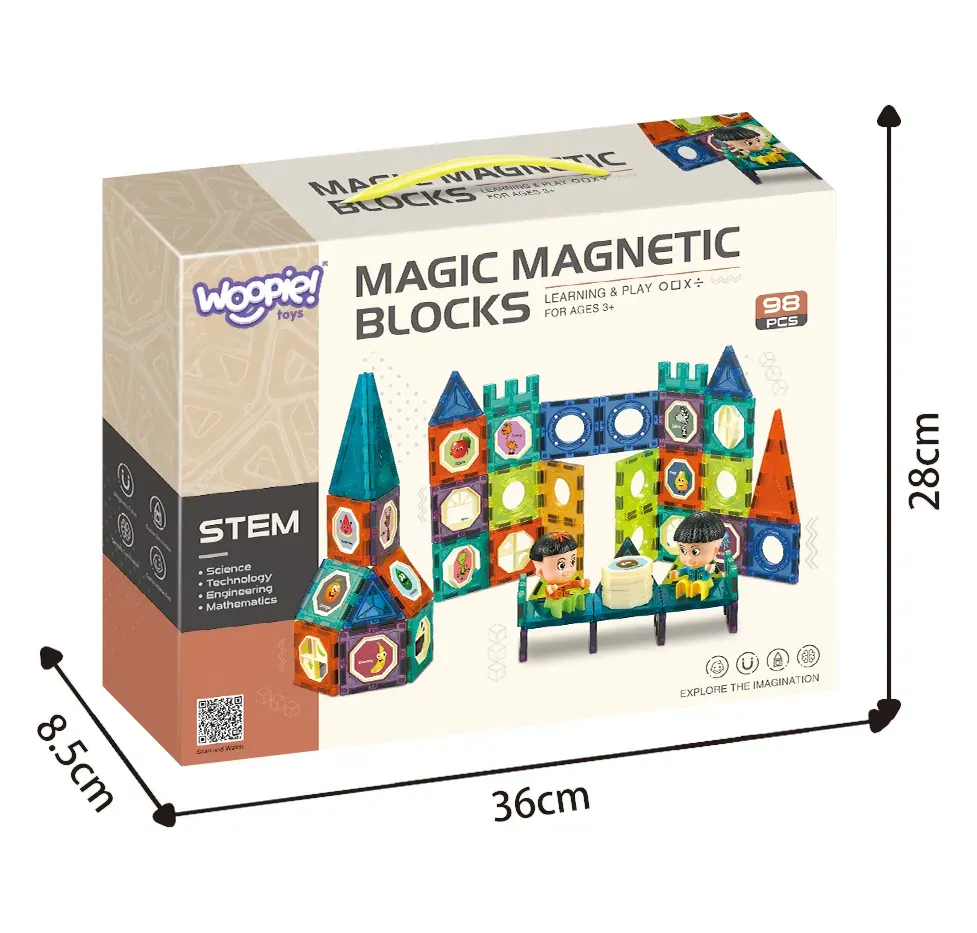 woopie magnetne kocke - 98 el. - slika 10