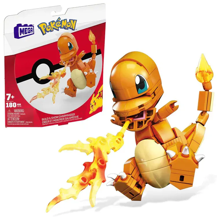 Mattel MEGA Pokémon Charmander građevinske kocke 10 cm 180 komada ZA6186 - Pribislavec