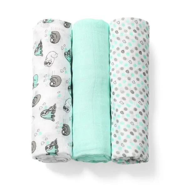 set babyono pelene od bambusa tirkizne 397/04 - slika 4