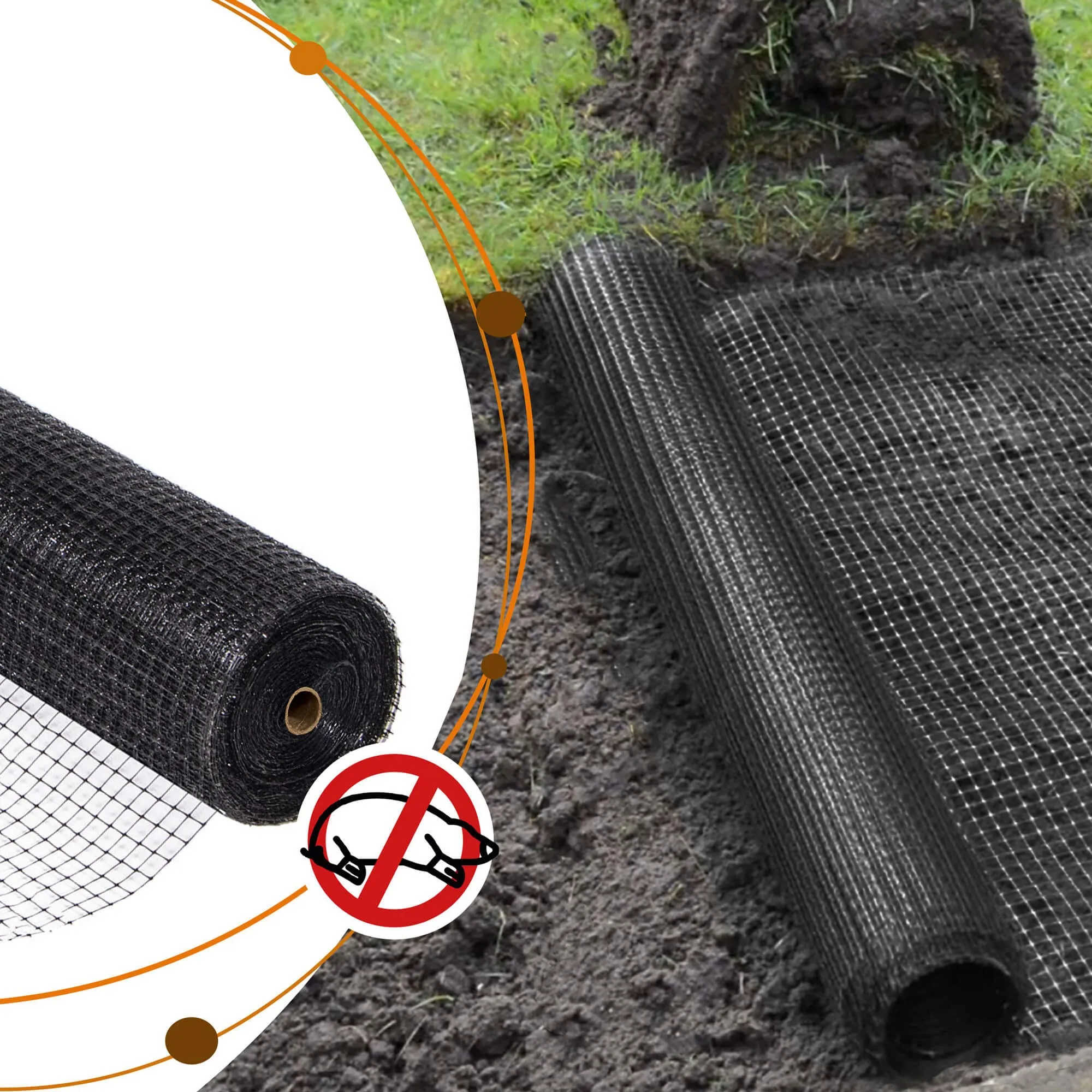 mreža protiv krtica 45 gsm 2 x 100 m - slika 8