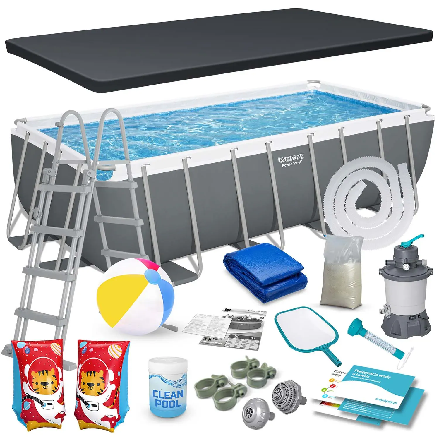 okvirni vrtni bazen 488x244x122 cm 18u1 bestway - slika 2