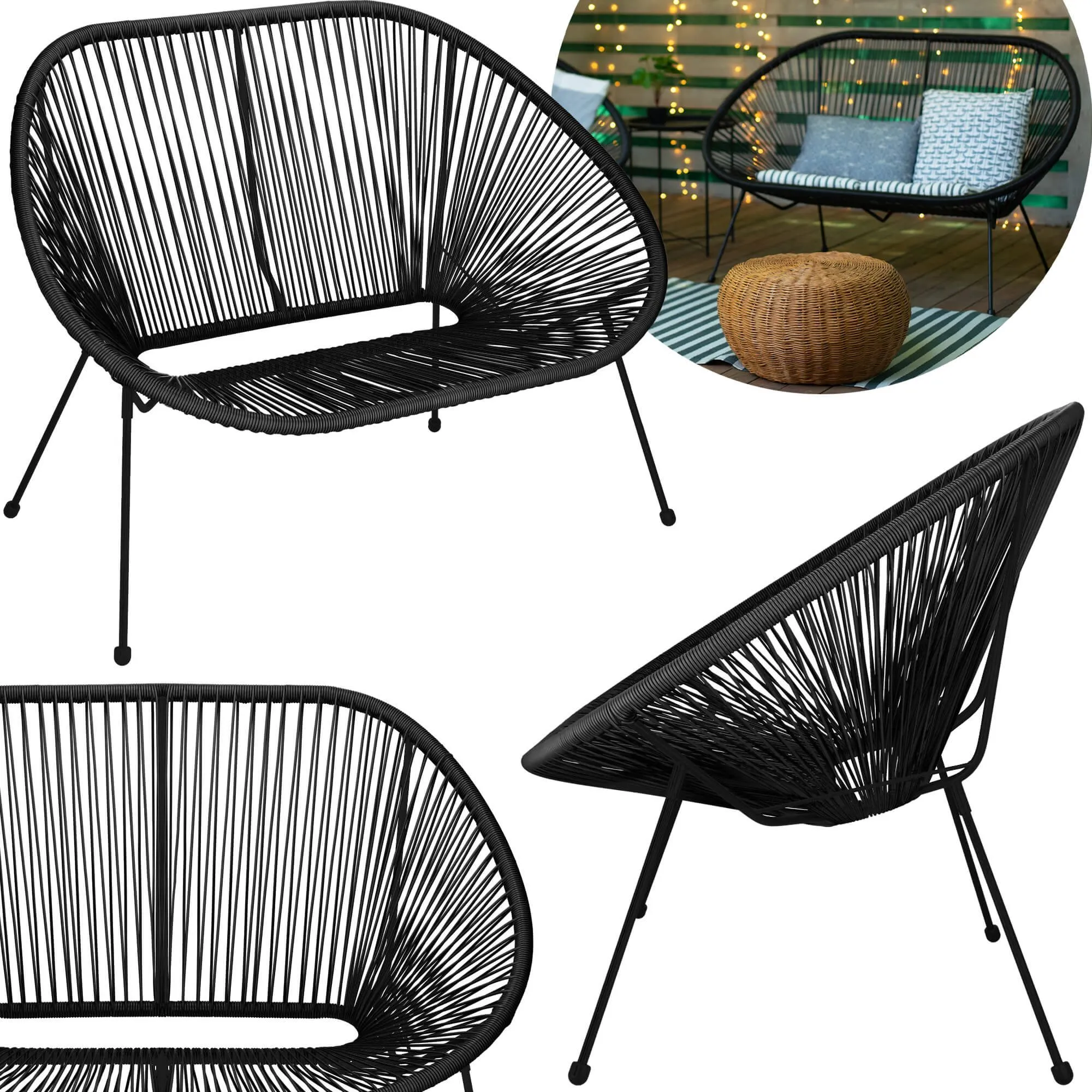 vrtna garnitura 114 x 82 x 87 cm - slika 5