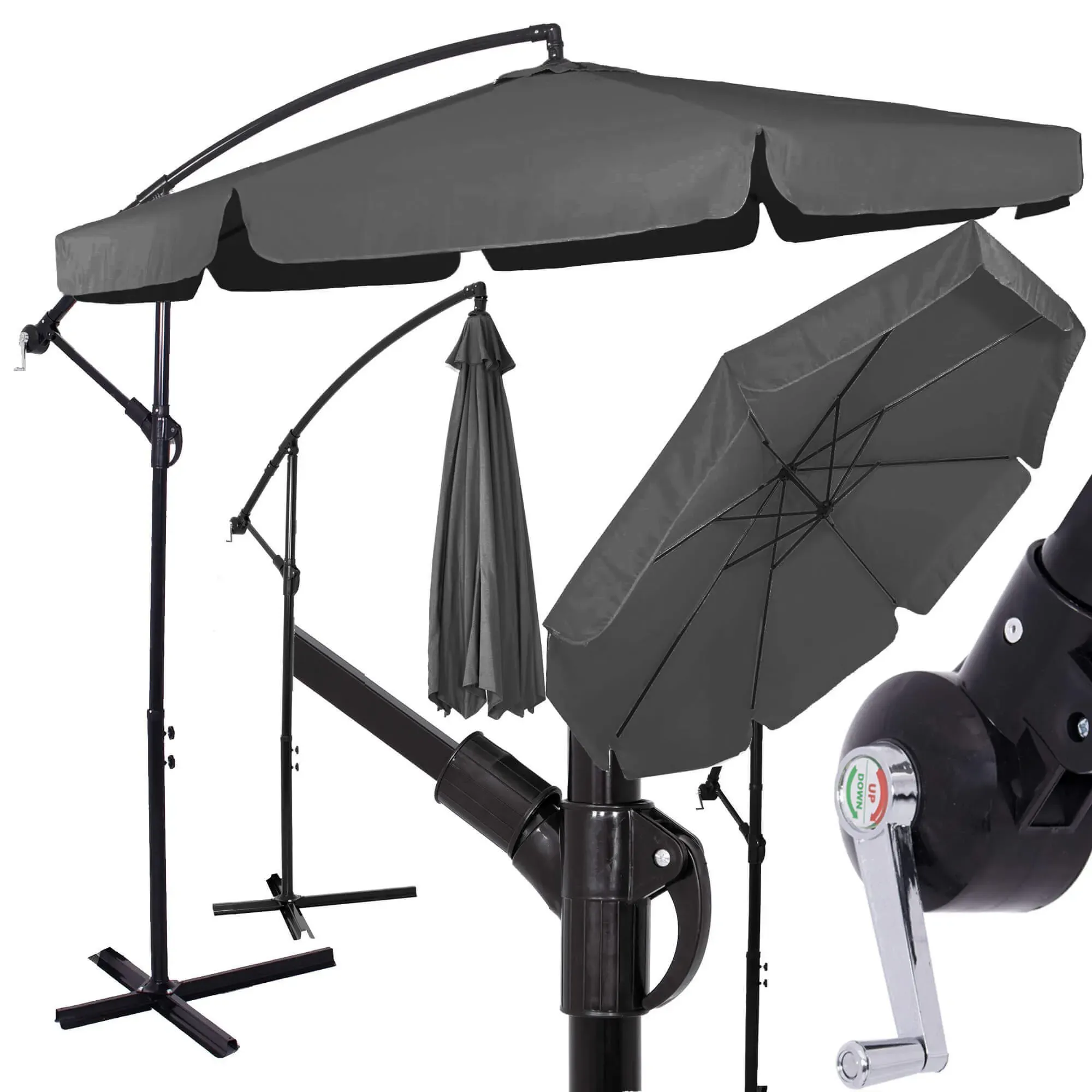 vrtni suncobran 350 cm - slika 8