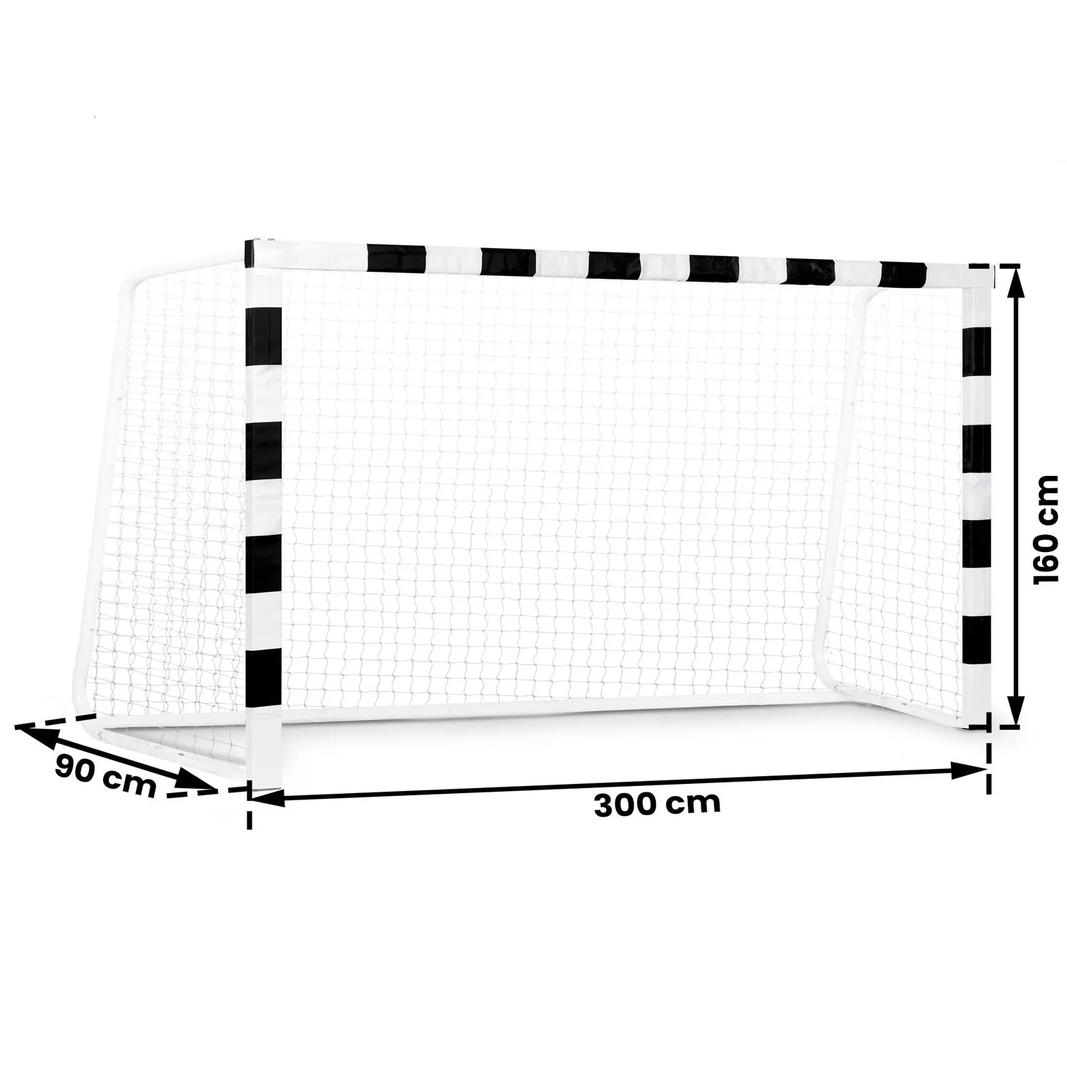 nogometni gol 300 x 160 x 90 cm ns-460 crno-bijeli - slika 6