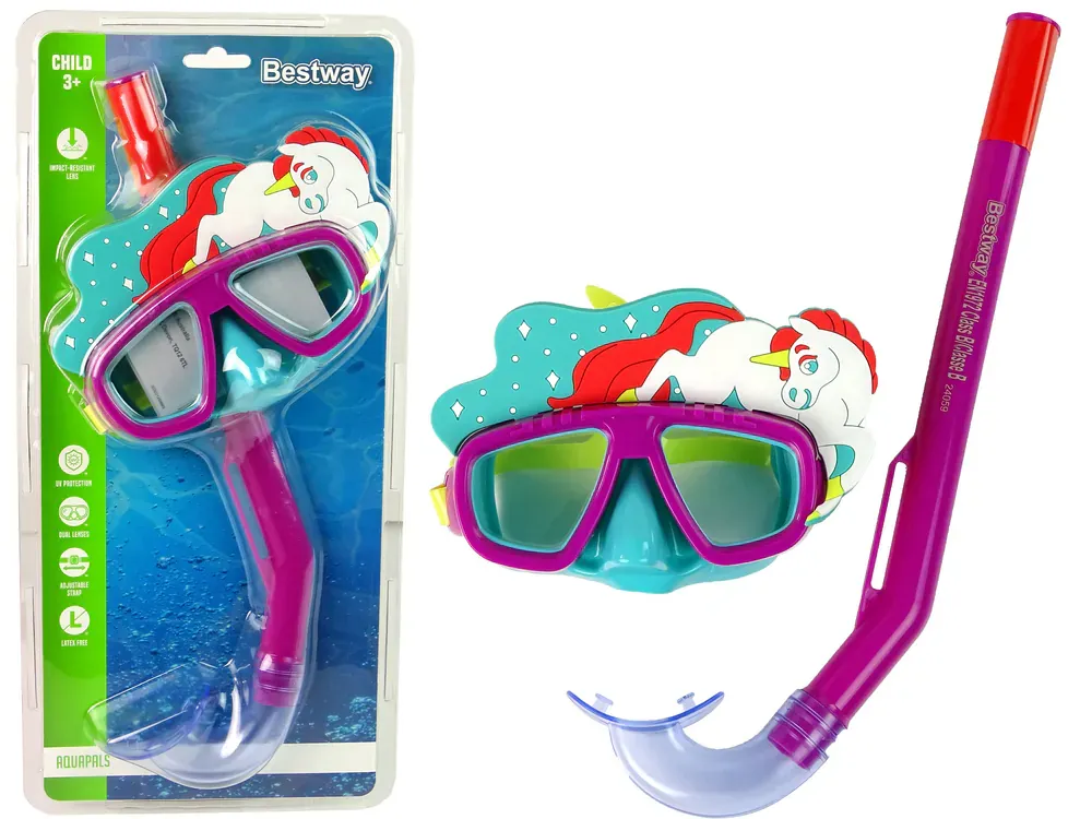 bestway 24059 ronilački set jednorog - slika 2